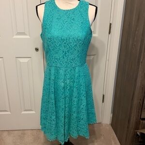 Shoshanna Turquoise Lace Dress
